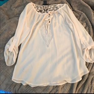 Cream blouse